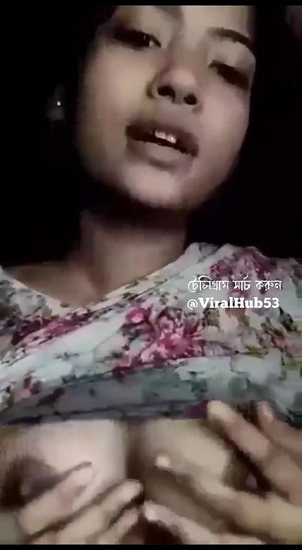 cute girl boobs press with cute face expression