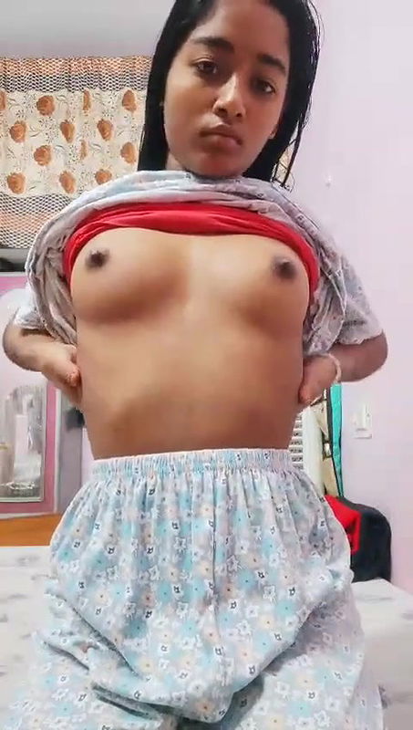 horny young indian gf pressing boobs rubbing pussy showing asshole