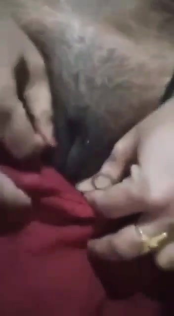 cute girl hairy pussy rubbing