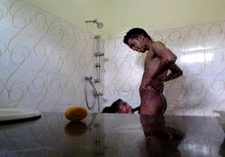 lovers shower sex