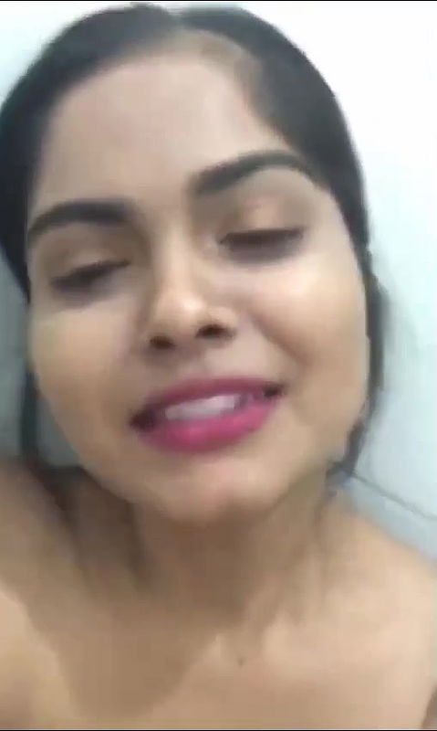 cute girl nude show in bathroom