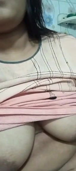 Beautiful young chubby horny girlfriend showing her full nude body  1