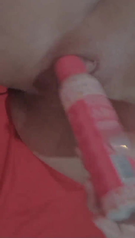 young girl pussy masturbation with profumum bottle