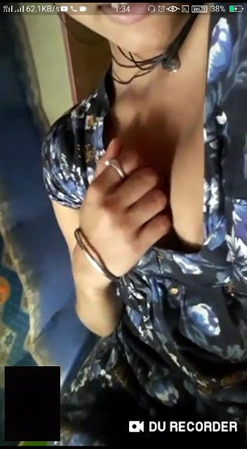 Cute girl boobs selfie MMS video