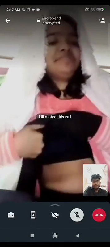 Cute GF Showing Boobs To Her BF In Videocall