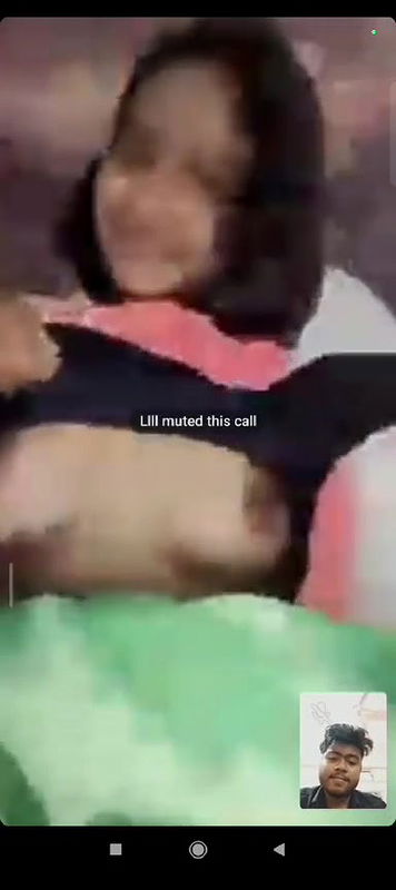 Cute GF Showing Boobs To Her BF In Videocall