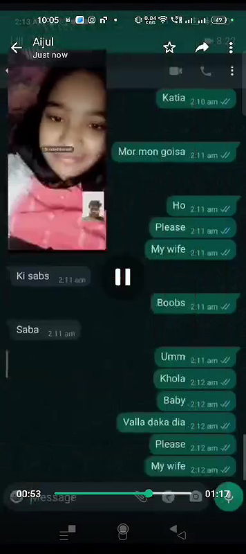 Cute GF Showing Boobs To Her BF In Videocall