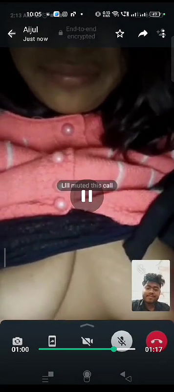 Cute GF Showing Boobs To Her BF In Videocall