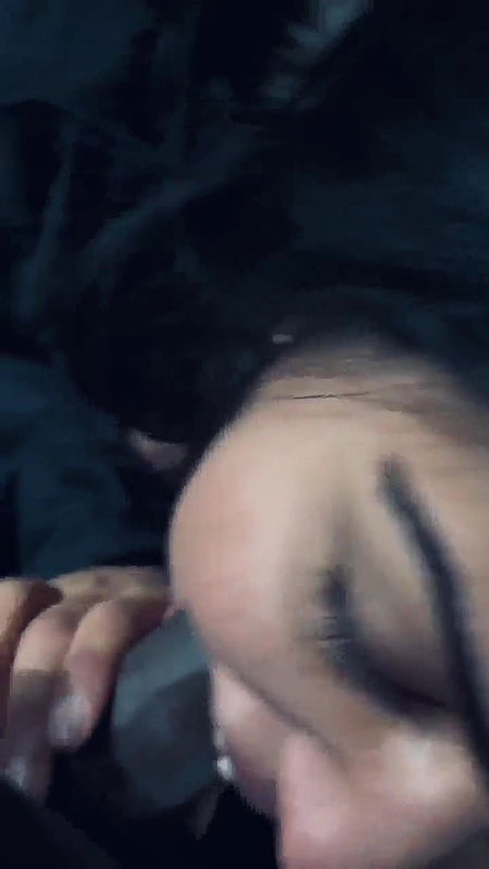 Horny Babe Outdoor Giving Blowjob