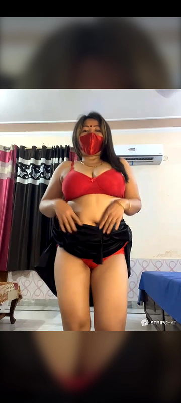 88pink red bra panty sexy dance nepali randi bhabhi