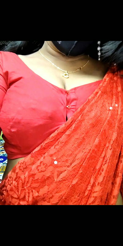 Red saree bhabhi teasing