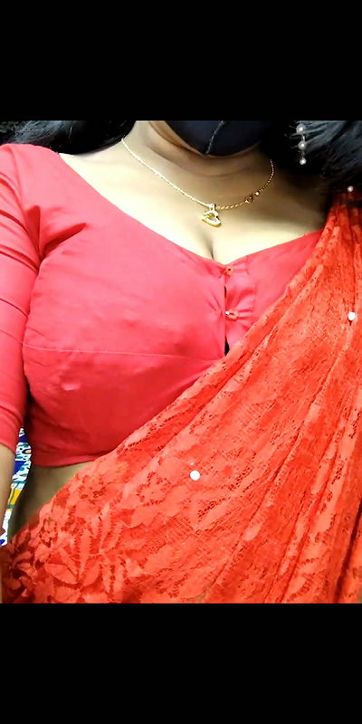 Red saree bhabhi teasing