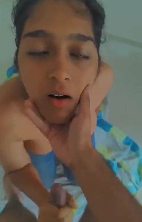 Cute Girlfriend Giving Blowjob  Handjob while Getting Slapped