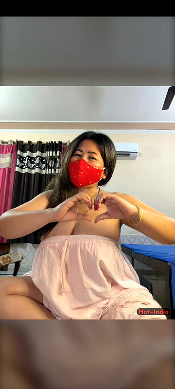 88pink white dress big boobs Nepali Randi bhabhi