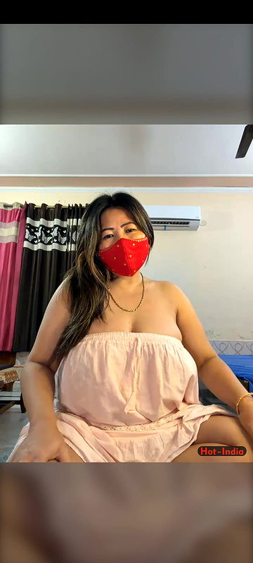 88pink white dress big boobs Nepali Randi bhabhi