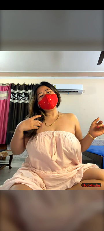 88pink white dress big boobs Nepali Randi bhabhi