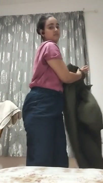 Beautiful girl showing