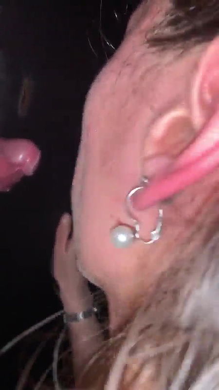 Glory hole cock sucking girl