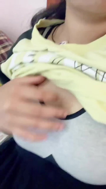 cute girl boobs and pussy rub