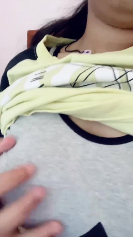 cute girl boobs and pussy rub