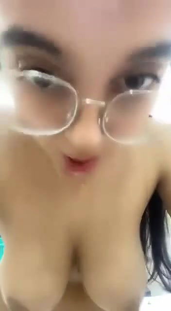 specs girl split on boobs