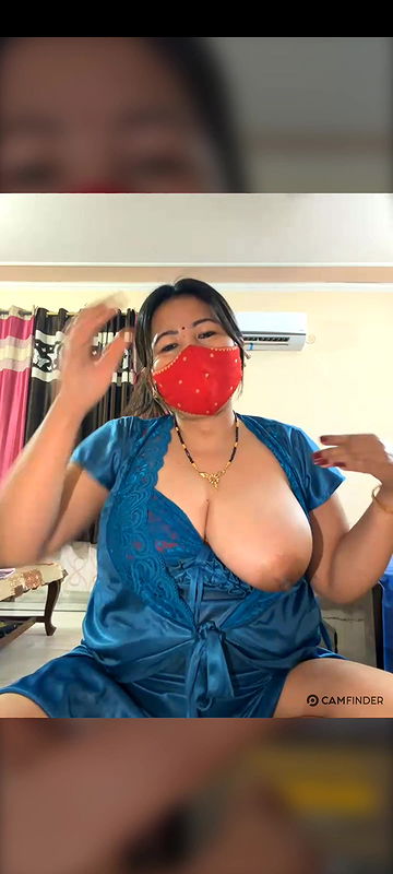 88pink nepali randi bhabhi one boobs open blue nighty