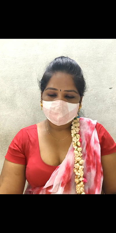 Red saree Tamli ponnu