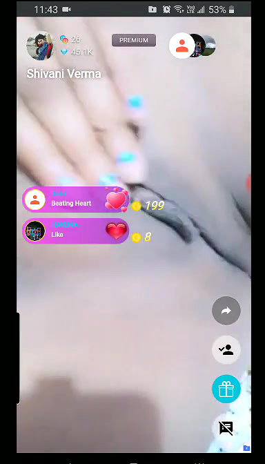 Shivani Verma Showing Boobs & Pussy on Tango Live ~ with Face