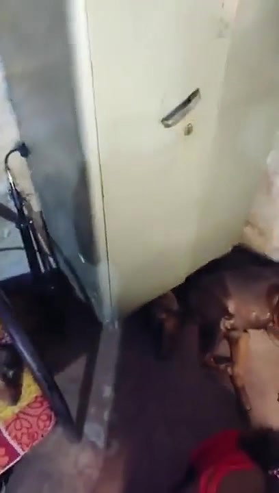 sister blowing brother