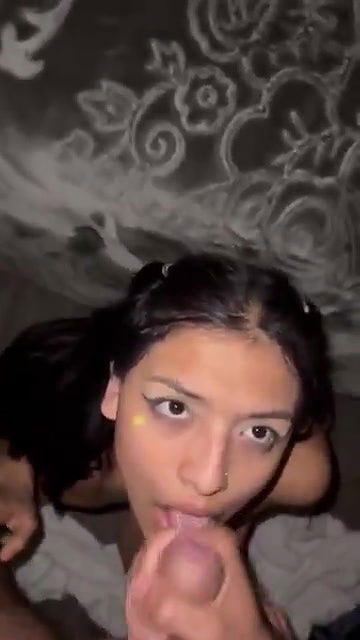 cute girl cum on her face