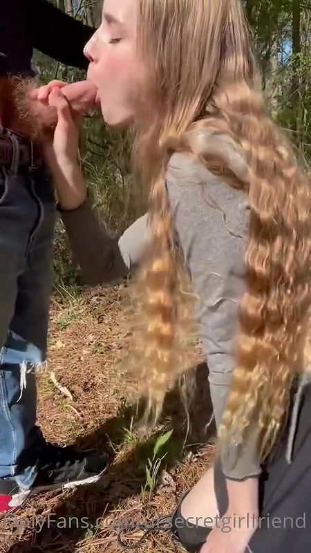 Horny Girl Outdoor Sucking Dick Hard Fucking