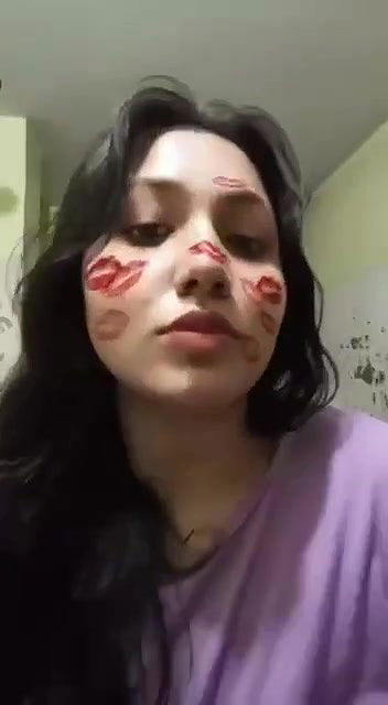 Horny Tanker GF Showing Pressing Boobs