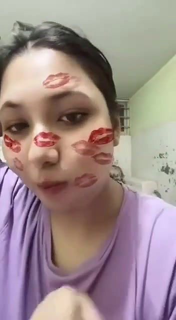 Horny Tanker GF Showing Pressing Boobs