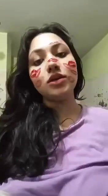 Horny Tanker GF Showing Pressing Boobs