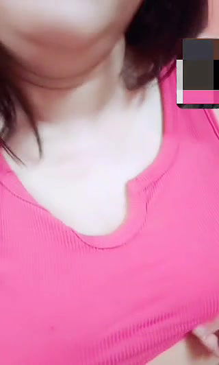 Chubby GF showing her big boobies to boyfriend