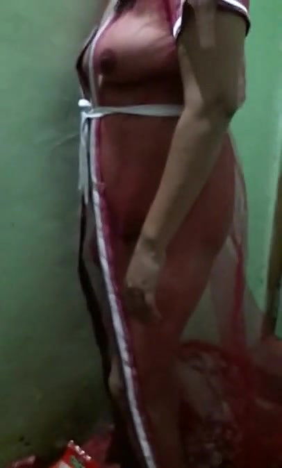 Desi Bhabhi In Transparent Nighty