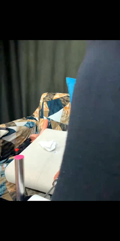 Hot big baby with fucking machine