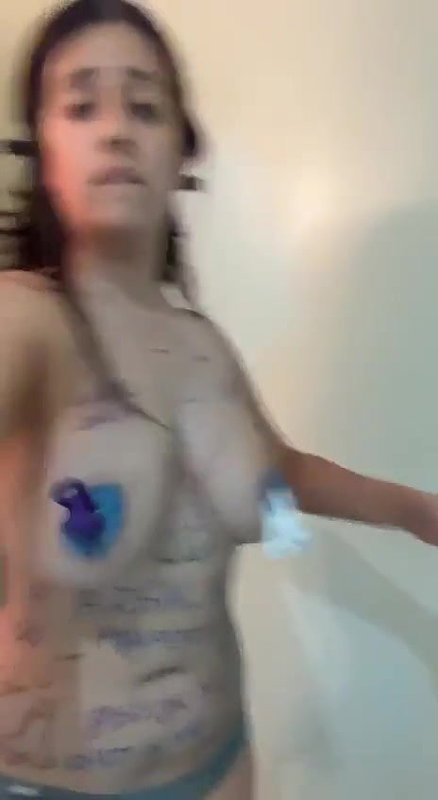 beautiful girl drinking toilet water