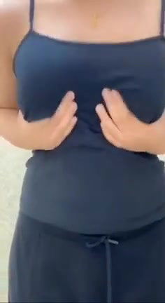 boobs pressing girl