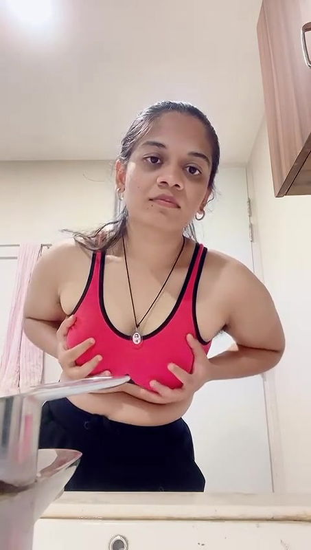 cute girl boobs press