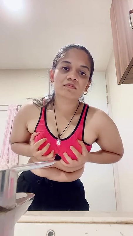 cute girl boobs press