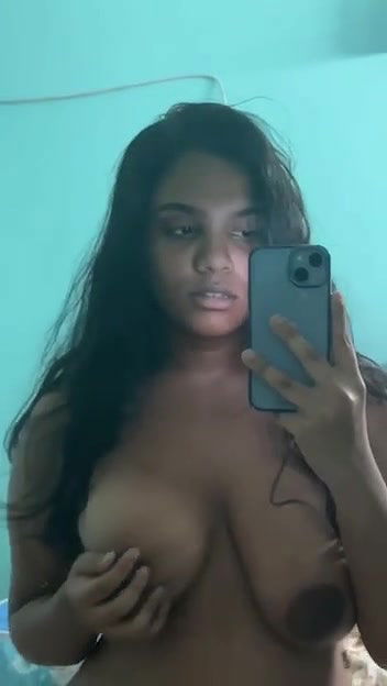 indian girl playing her boobs