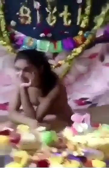 Newly Married Young Cute Slim Girl Celebrating Her Birthday In Full Nude Condition