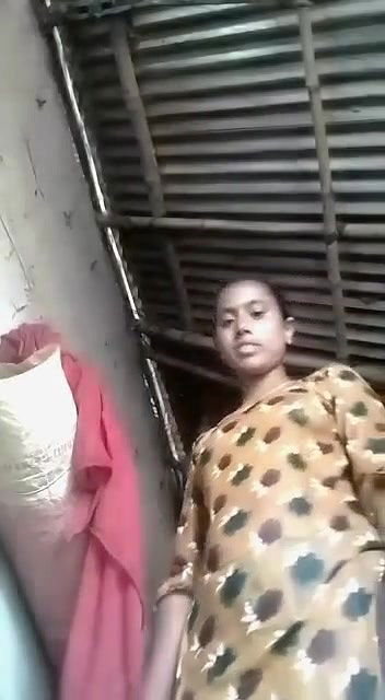 Slim Cute Dusky Young Village Girl Recording Her Nude Front And Back For Her Lover