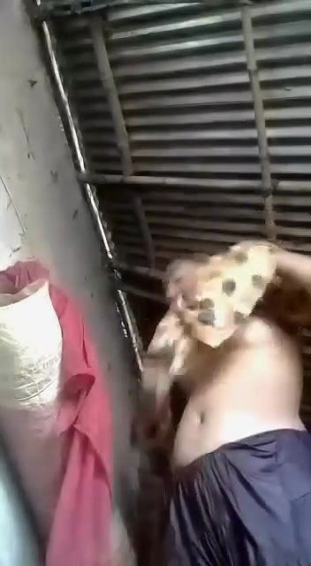 Slim Cute Dusky Young Village Girl Recording Her Nude Front And Back For Her Lover