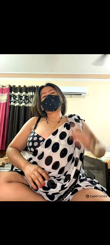 88pink white saree lush vibertor nepali randi bhabhi