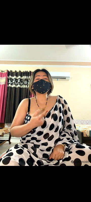 88pink white saree lush vibertor nepali randi bhabhi