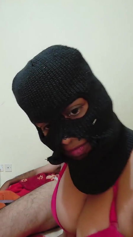 Masked Aunty handjob masked Neighbor