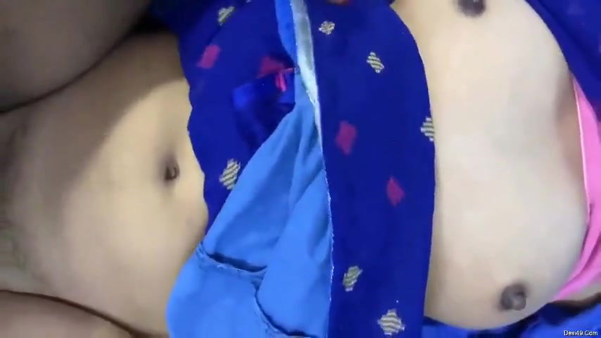 Blue saree tamil aunty fucking