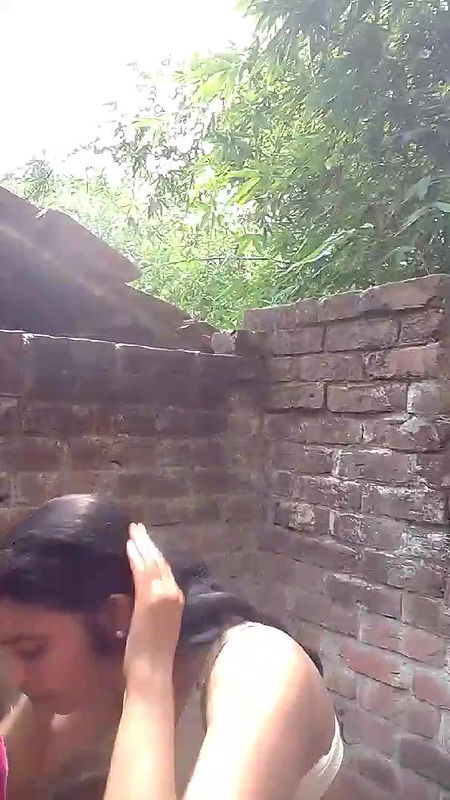 Beautiful Village Bhabi Bathing